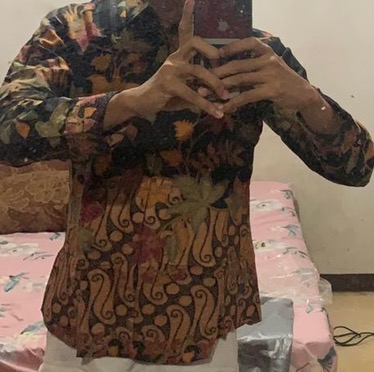 Kemeja Batik Panjang Slimfit Premium Dobby Dby Dobi Dobbi Parang Merah Kuning Hitam 723897 Cap 72