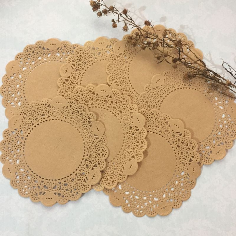 

10 Pcs Paper Doilies/Kertas Doilies/Kertas Renda Vintage untuk Jurnal
