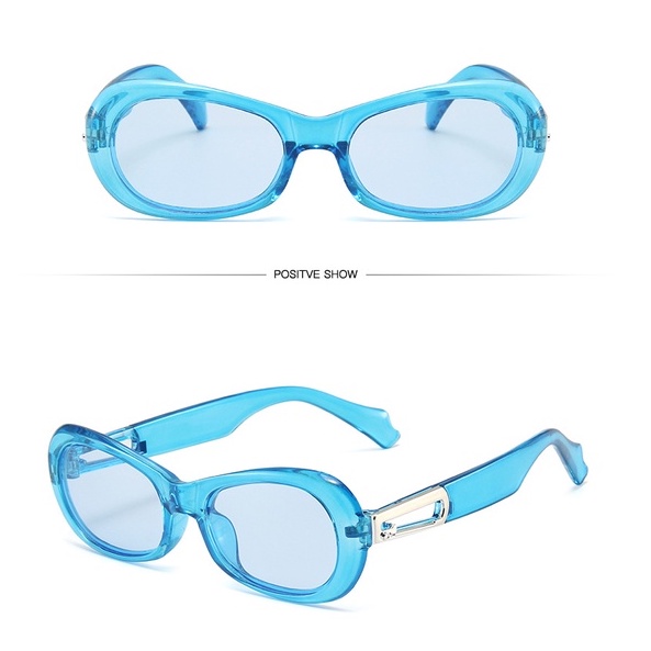 Kacamata Bentuk oval Warna Permen Untuk Pria