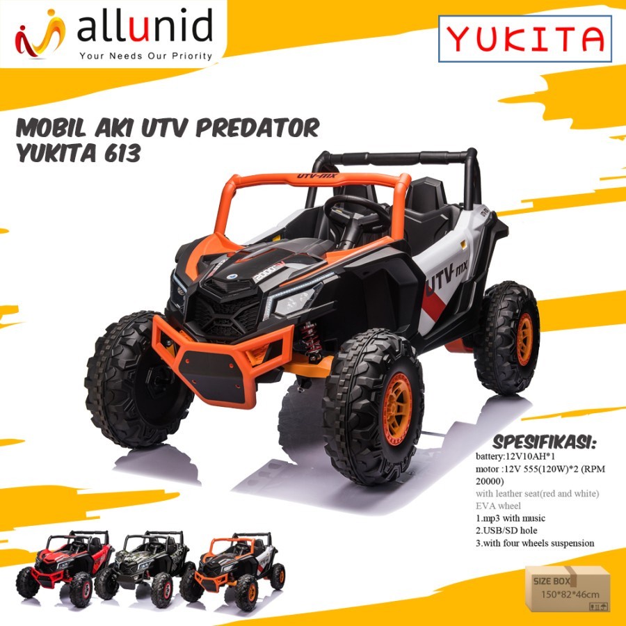 MAINAN MOBIL AKI UTV PREDATOR - YUKITA 613