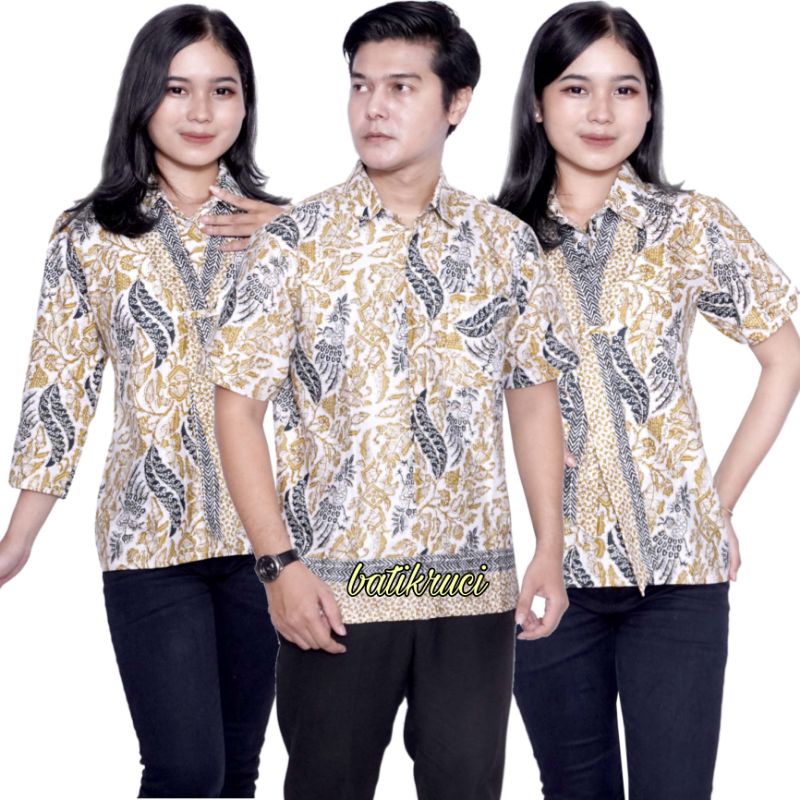 Jual Batik Couple Modern Model Kombinasi Trend Masa Kini Ada Size Keren ...