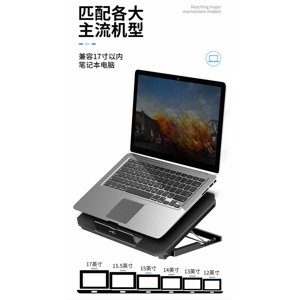 Cooling Pad Laptop 2 Fan Adjustable Speed / Kipas Pendingin Cooler Cooling Pad Fan Laptop Notebook Stand Ac Gaming Game Asus Lenovo Acer Axioo Toshiba Portable Lipat Lampu Usb / Dudukan Alas Meja Kipas Angin Laptop Leptop Portable Murah Original