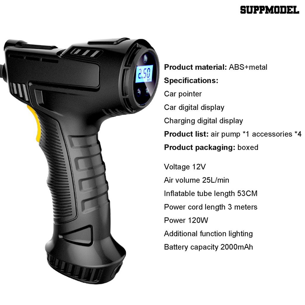 Pompa Kompresor Udara Elektrik Portable Display Digital LED Untuk Mobil
