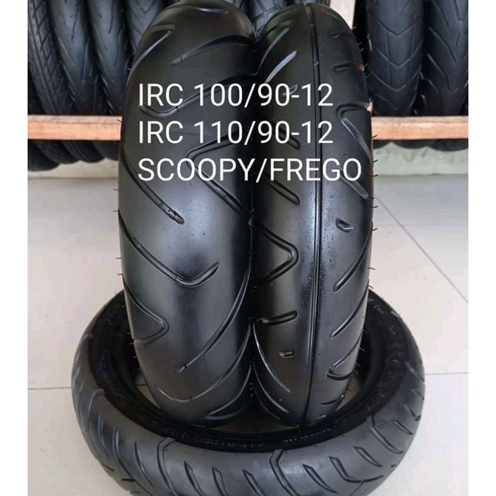 BAN MOTOR SCOOPY/FREEGO BAN IRC RING 12 100/90 VS 110/90 SEPASANG BAN LANGSUNG DARI DISTRIBUTOR BAN