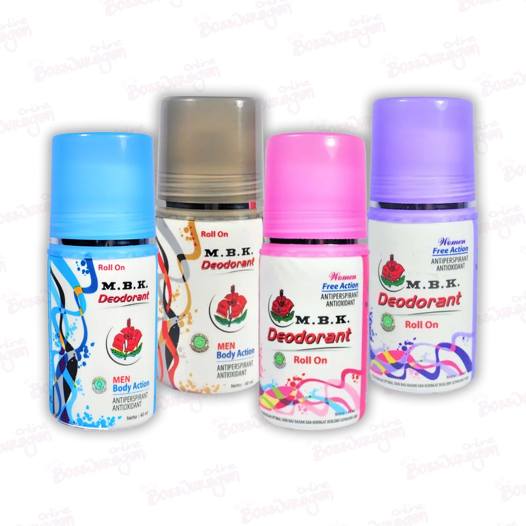 (BOSS) MBK Deodorant Roll On Pria dan Wanita 40ml