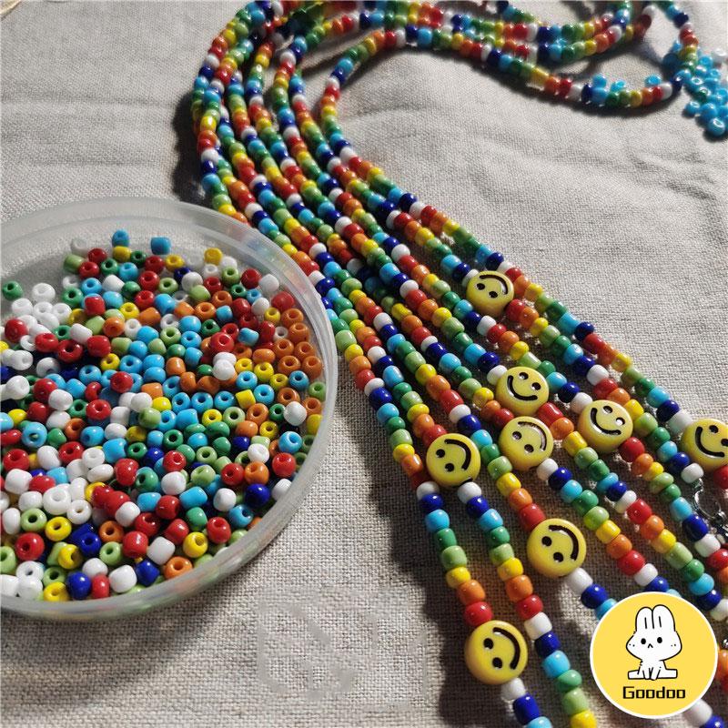 Mute Pasir / Glass Beads / Mute / Manik Manik Kecil / Bahan Aksesoris / kerajinan Tangan -Doo