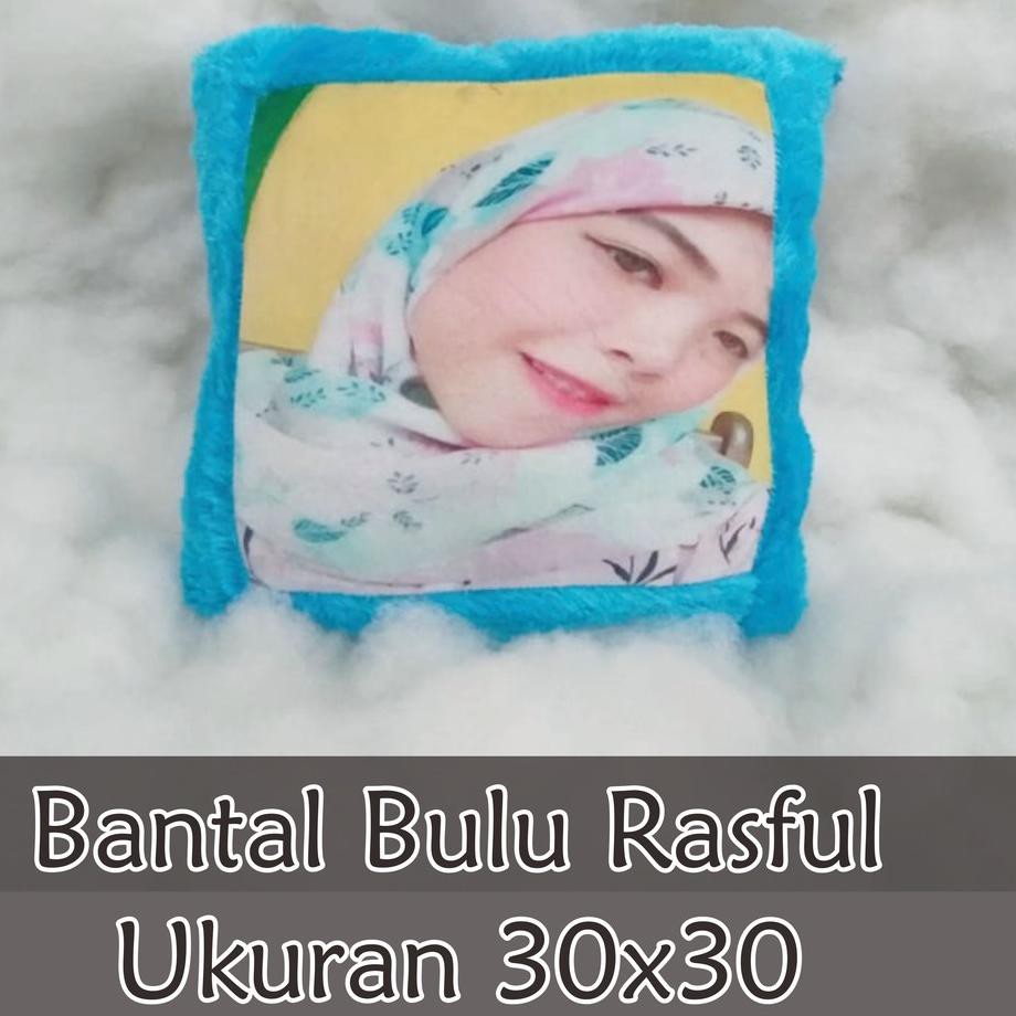 Harga Spesial Bantal Foto Custom Bulu Rasfur 30x30 Bantal Custom Foto Shopee Indonesia