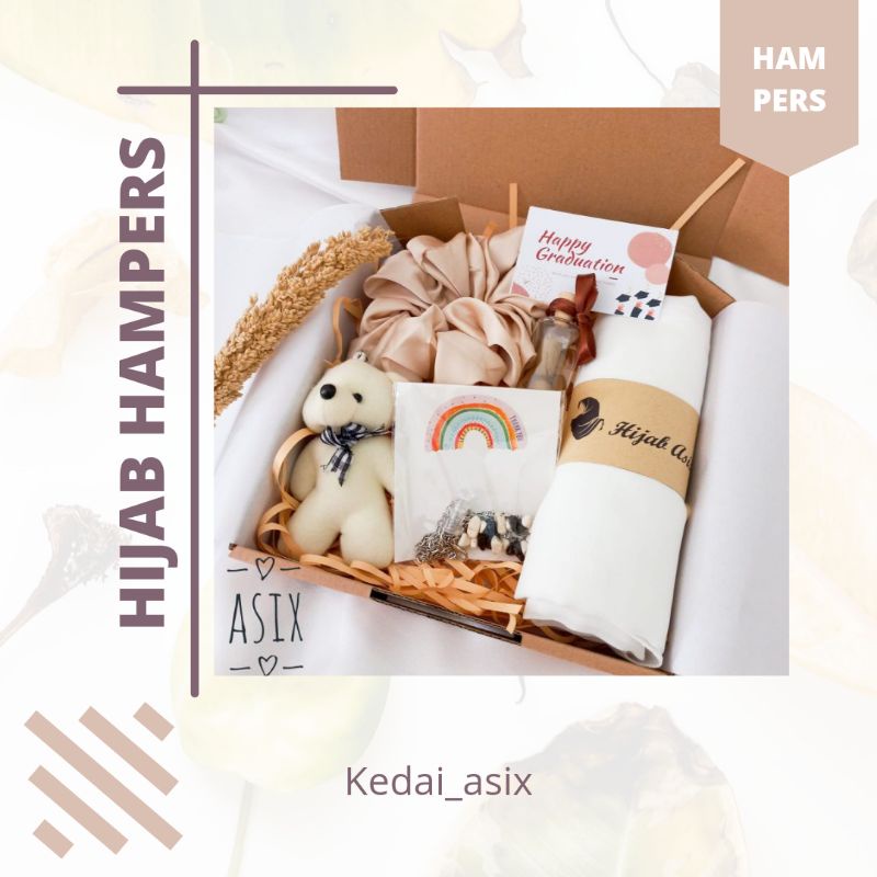 hampers hijab kado ulang tahun/ hijab hampers/ kado ulang tahun/ kado wisuda/ kado anniversary/ gift