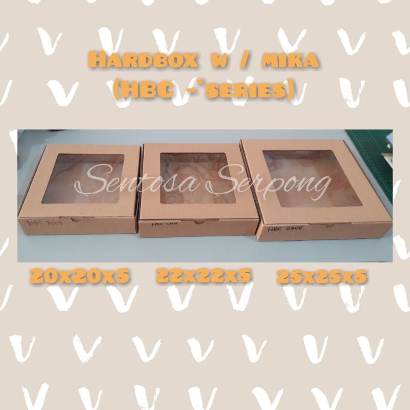 Hard Box Mika 25x25x5 cm HBC 2505 pk 10/ctn 50