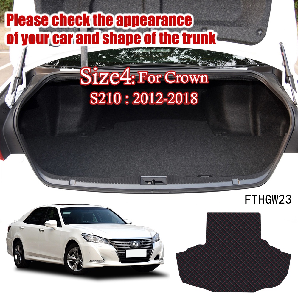 Matras Bagasi Mobil Bahan Kulit Untuk Toyota Crown 2003-2008 2008-2012 2012-2018