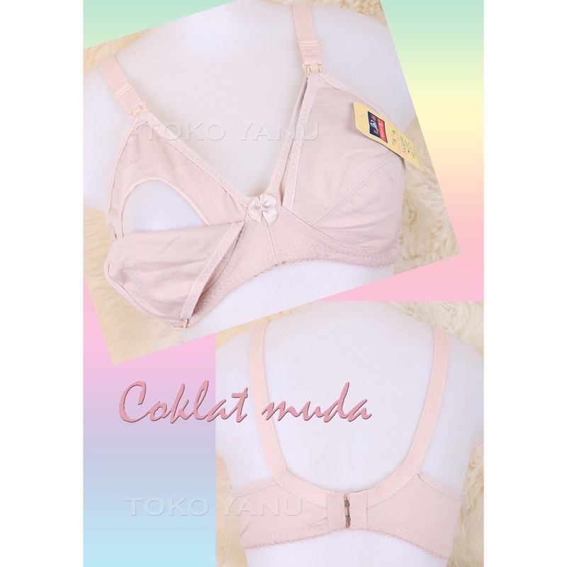 WENLI BRA BH MENYUSUI 3119 I TANPA KAWAT | CUP B | TANPA BUSA | SIZE 36 - 42