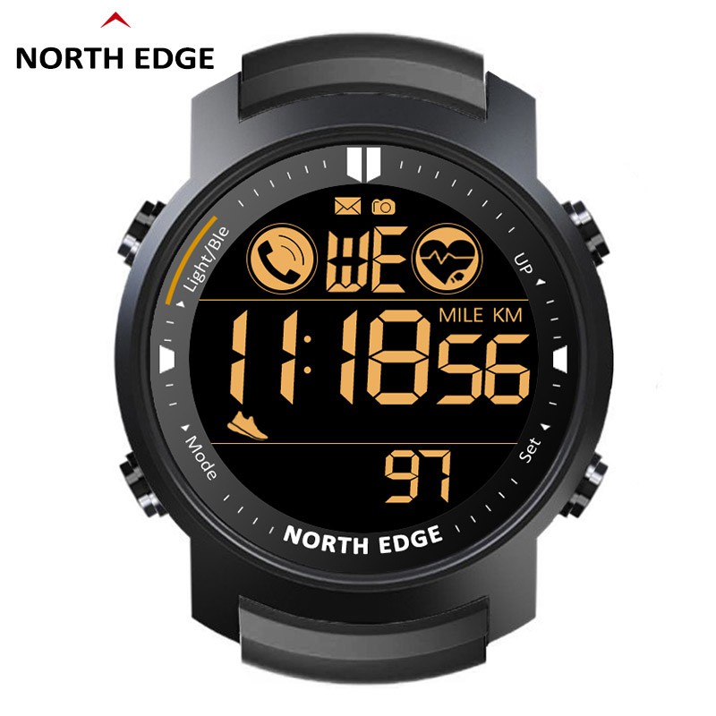 North Edge Laker Smartwatch Digital Pria Anti Air 50m