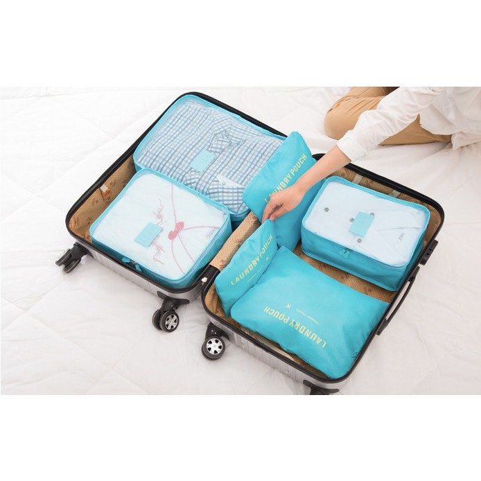 #LC-Bag Travelling Bag 6 In 1 Pouch Set - Organizer Travel Bag Organizer