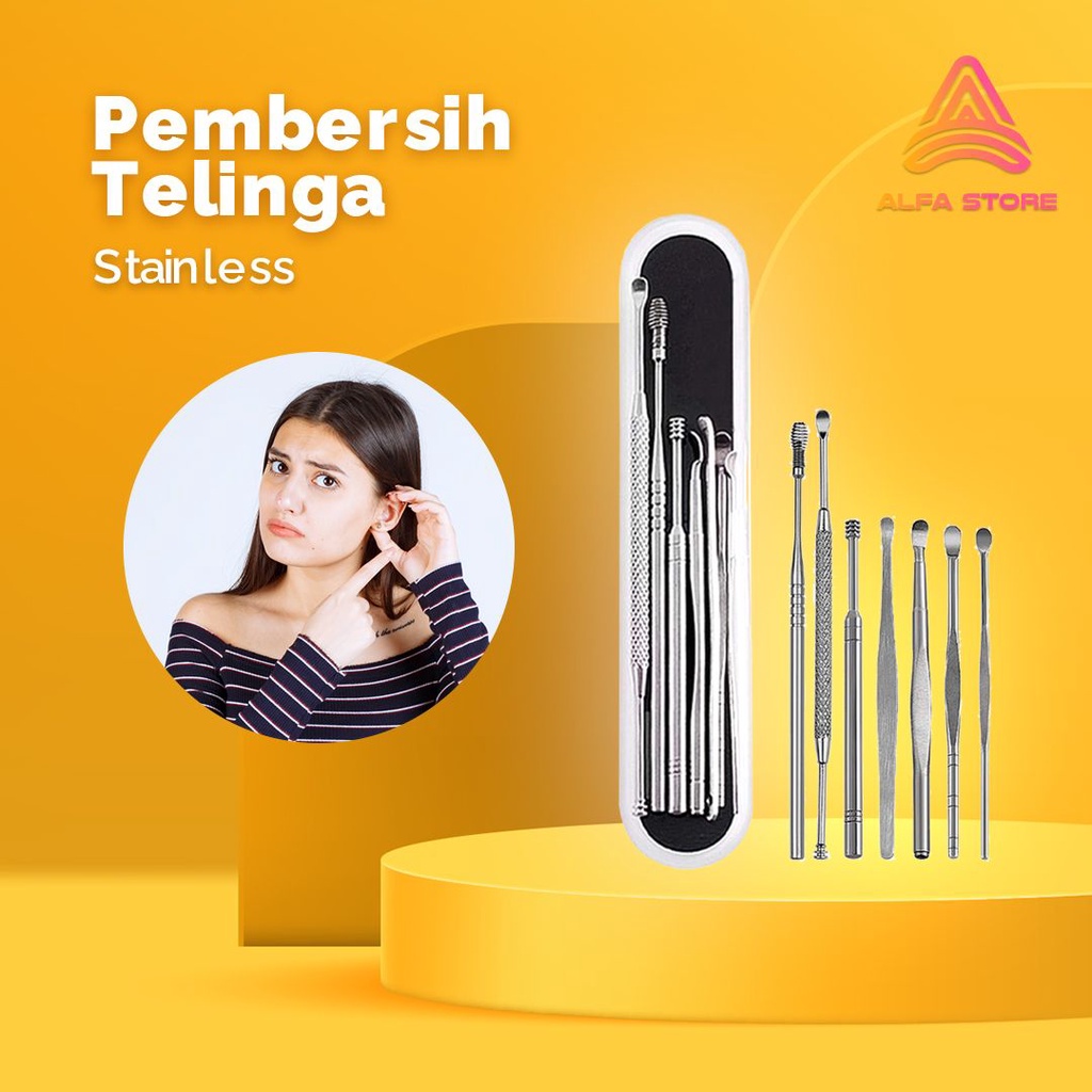 Pembersih Telinga Korek Kuping Stainless