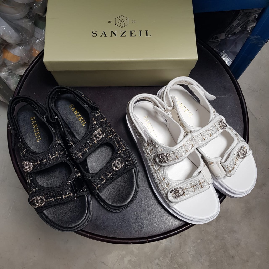 Sandal Wanita 2 Tali Sol Tebal GO03 Sandal Wanita Korean Style