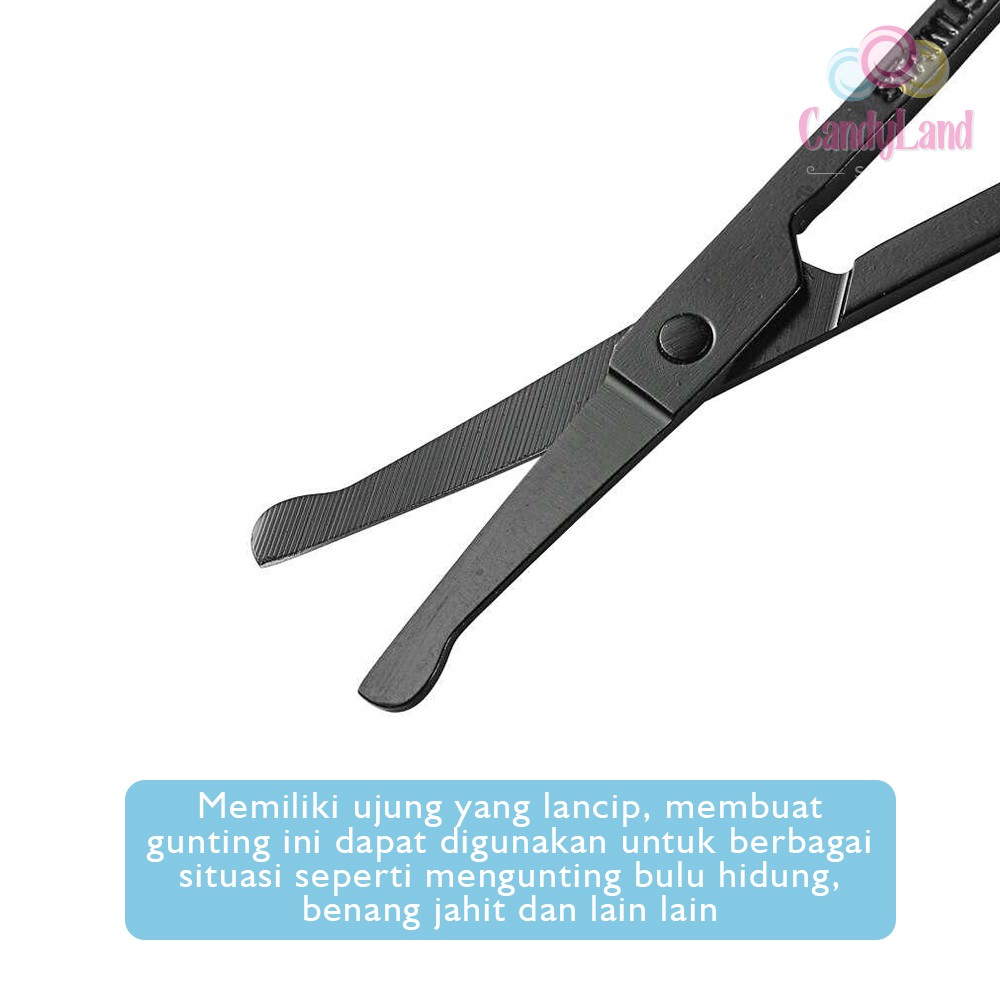 Gunting Cukur Pemotong Bulu Hidung Kumis Rounded Tip Stainless