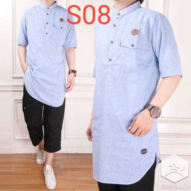 Baju muslim pria kurta Shopee Indonesia Baju muslim pria kurta Shopee Indonesia
