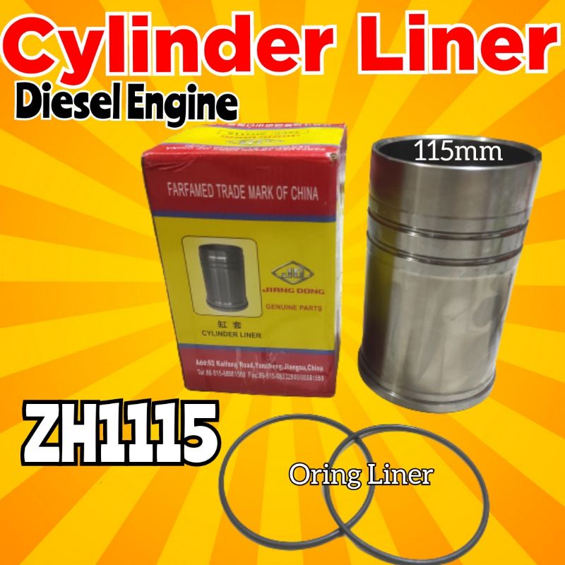 ZH1115 Cylinder Liner Foring Mesin Diesel DongFeng merk JiangDong  Original 24HP