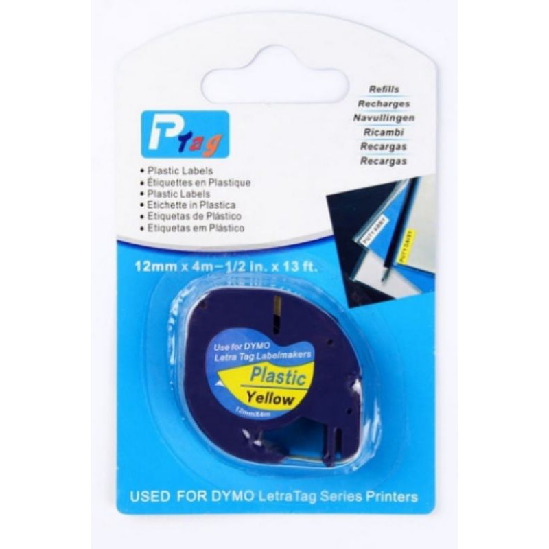 

label dymo plastik yelow 12mm