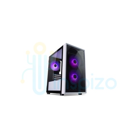 TECWARE FORGE M2 White ARGB Tempered Glass Gaming Case - Putih