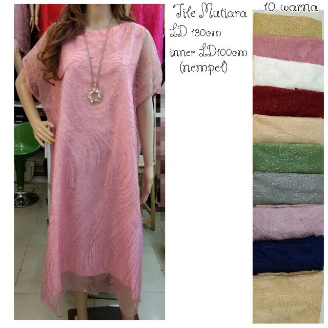 Kaftan KT005 Tile Import Mutiara/Kaftan Cantik/Kaftan Mewah