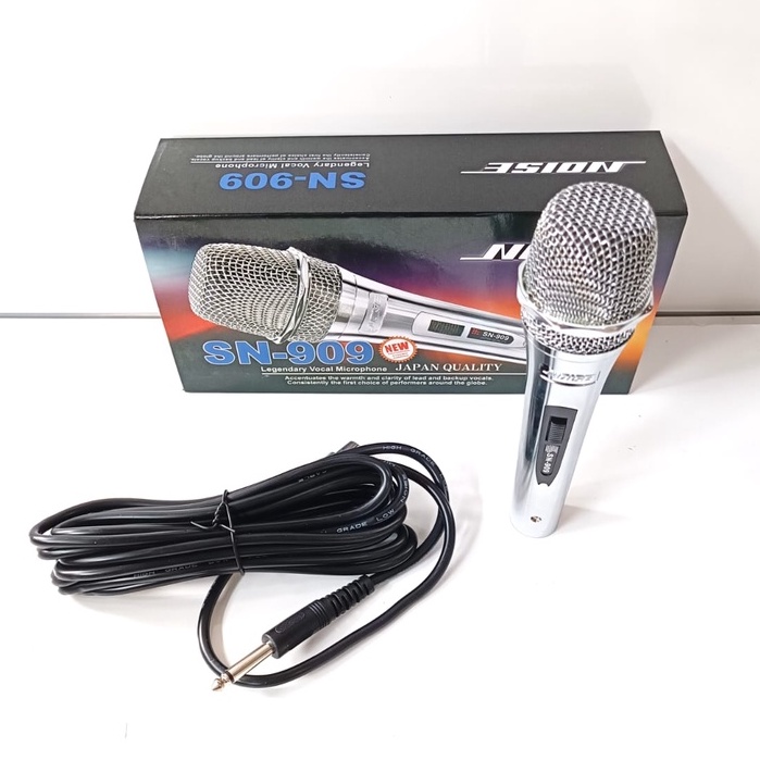 MICROPHONE KABEL/MICROPHONE DYNAMIC NOISE SN-909 MICROPHONE KARAOKE BERKUALITAS