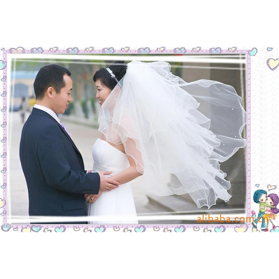 VE-05 wedding veil kerudung pengantin gaun nikah dresslace long bridal