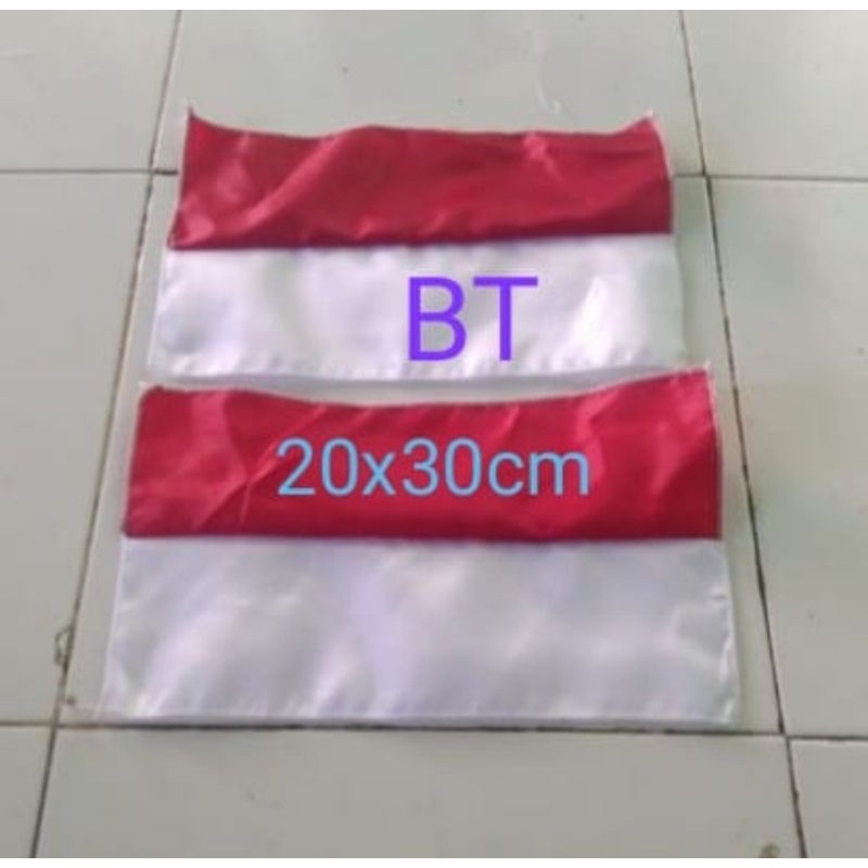 Bendera merah putih 20x30 cm bijian