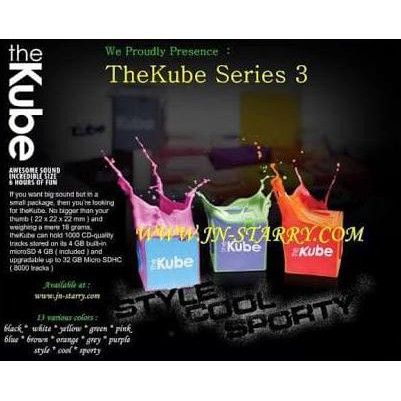 mp3 player the kube series 3.0 magnum 8gb tiniest in world