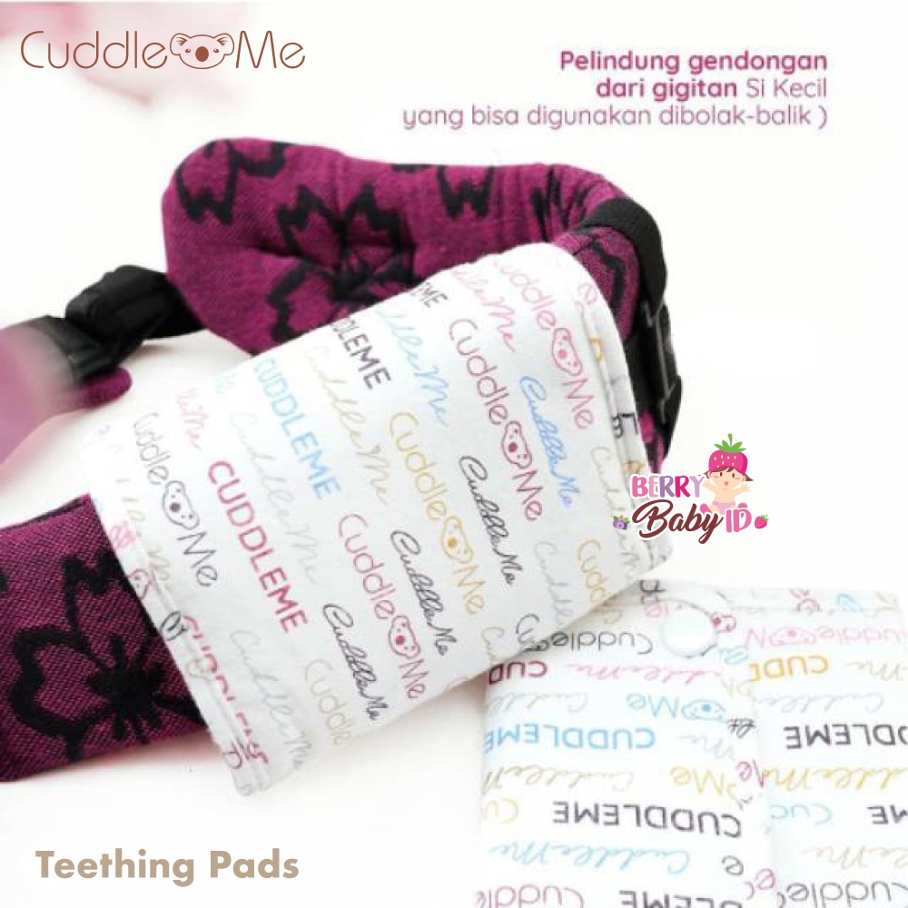 Cuddle Me Teething Pads &amp; Foot Strap Aksesoris Lite Carrier Gendongan Depan Bayi CME014 Berry Mart