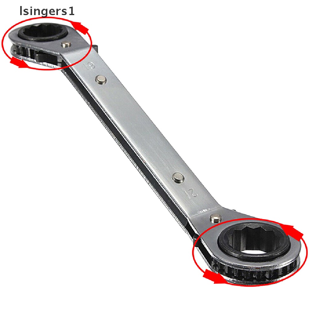 (lsingers1) Kunci Pas ratchet Ganda 6-21mm