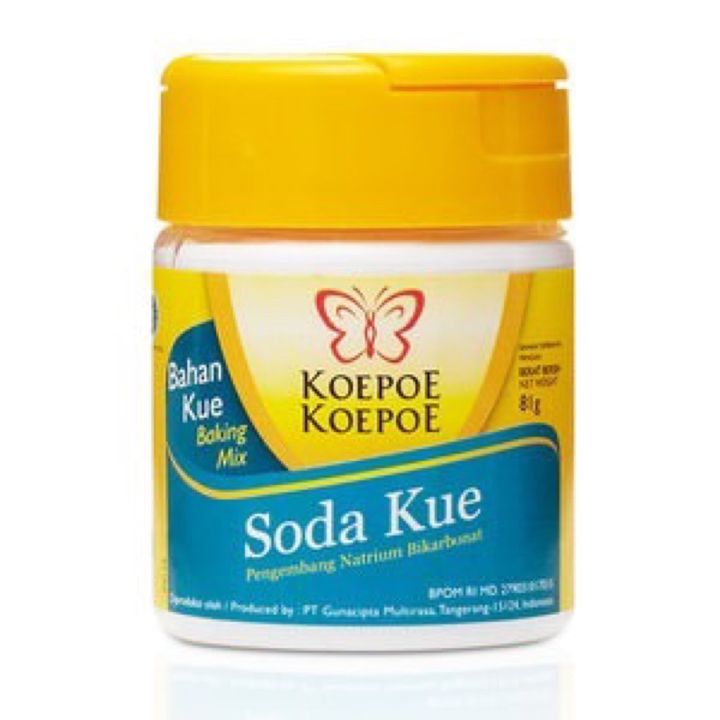 

SODA KUE 81GRAM EXP.26JUN25 / SODA KUE KOEPOE KOEPOE / PEGEMBANG KUE