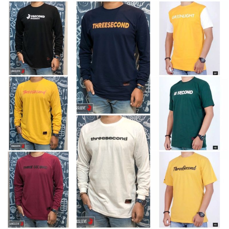 KAOS 3SECOND PRIA KAOS PRIA 3SECOND KAOS COWOK 3SECOND KAOS 3SECOND COWOK KAOS DISTRO LENGAN PANJANG