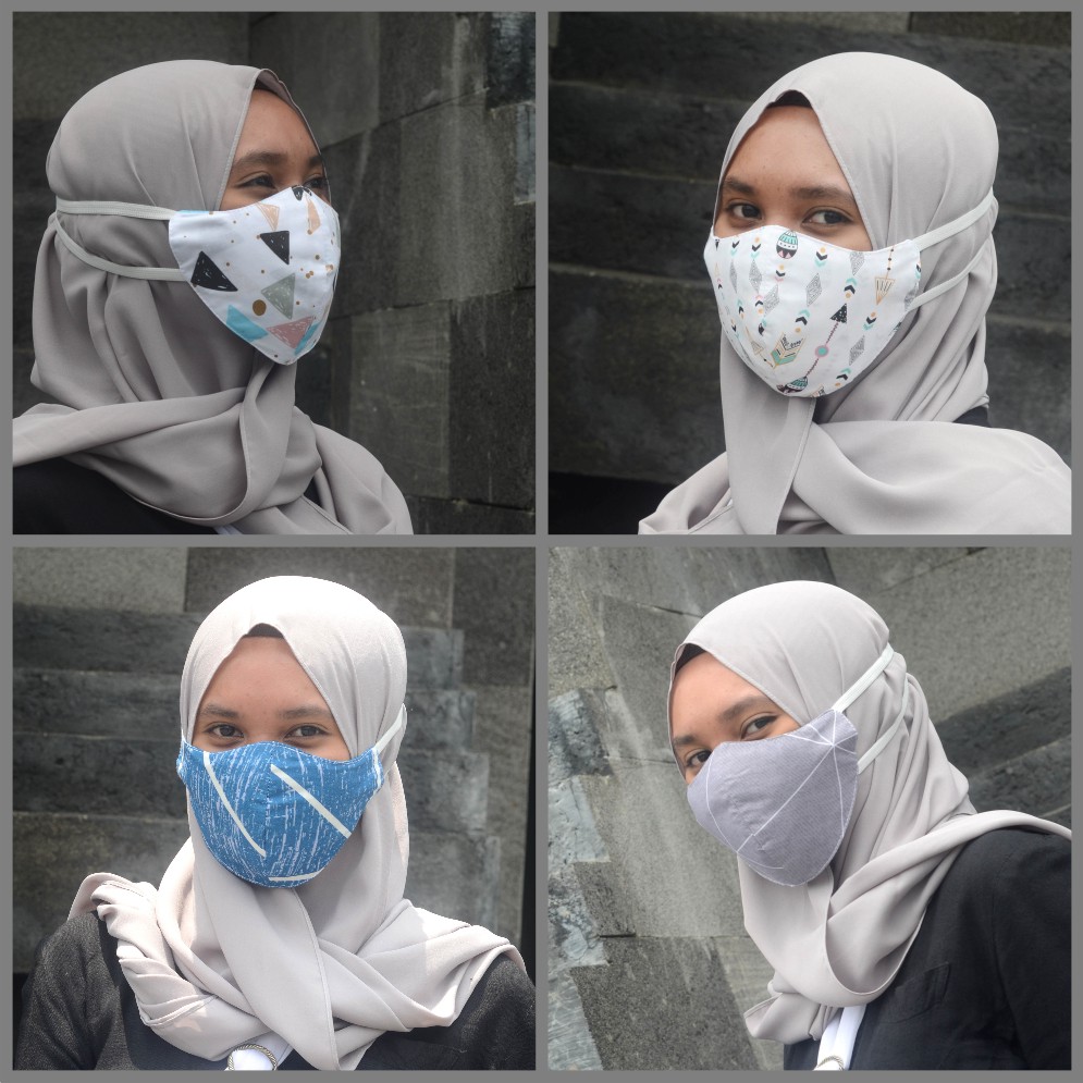 MASKER KAIN PREMIUM 3 PLY BOMBER / BISA DIISI TISU