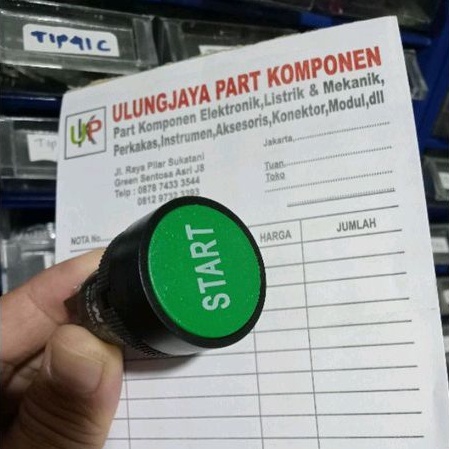 push button switch saklar tombol tekan START