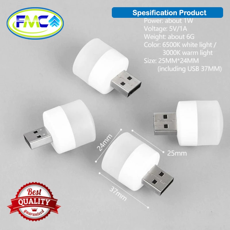 Lampu LED Mini USB Lampu Tidur Kecil LED Super Terang Travel Portable Lampu Baca Eye Care Aesthetic Hemat Listrik Praktis Mungil Lucu Murah