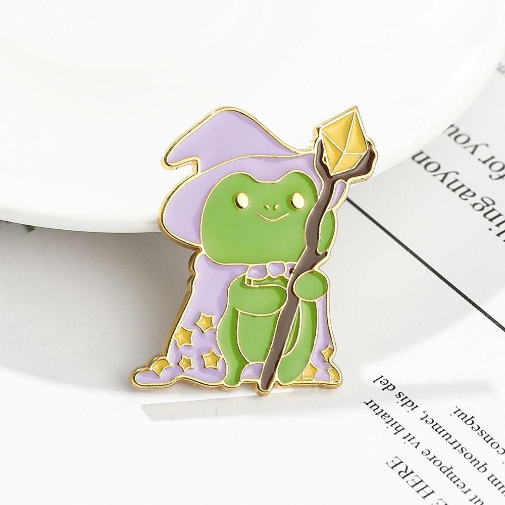 R-bunga Bros Kodok Lucu Perhiasan Gif Lucu Untuk Wanita Ransel Lapel Pin