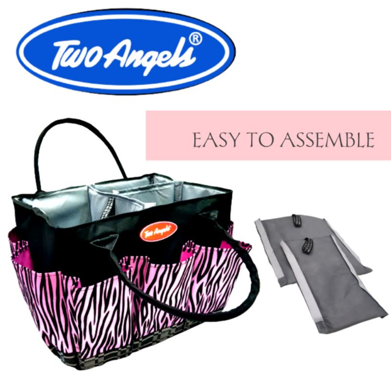 CZ01  Caddy Bag  Baby  / Organizer Tas  perlengkapan bayi   Diapers Bag TWO ANGELS  / LUXURY CADDY BAG BABY JUMBO SIZE , CADDY BAG BESAR TWO ANGELS / TAS PERLENGKAPAN BAYI BABY