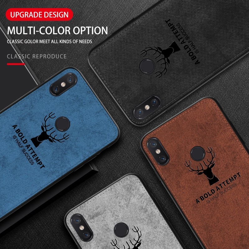 

Soft Case Pocophone F1 Premium Unik Kanvas / Kain Cover Emboss Timbul Abu Coklat Hitam Murah