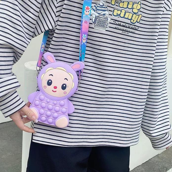 🆙 Tas Slempang Anak Pop It Mini Varian Model Cute Fashion Anak Import ForeverYoung 