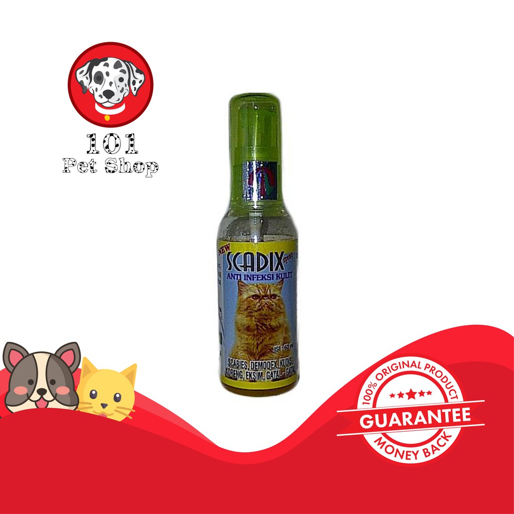 Scadix spray - obat scabies kucing &amp; obat jamur kucing