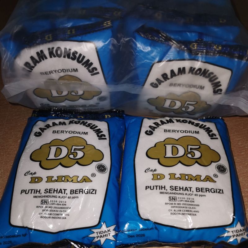 

Garam meja/Garam dapur/Garam masak/Garam D LIMA @10KG 21pcs