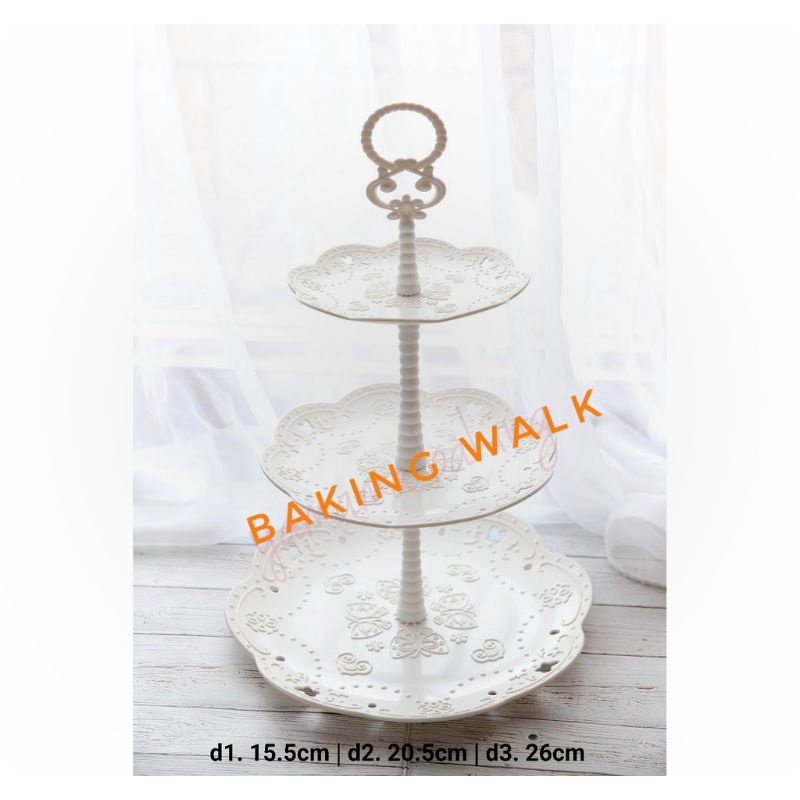 CAKE TIER TEMPAT RAK PIRING KUE ULANG TAHUN STANDING CUPCAKE
