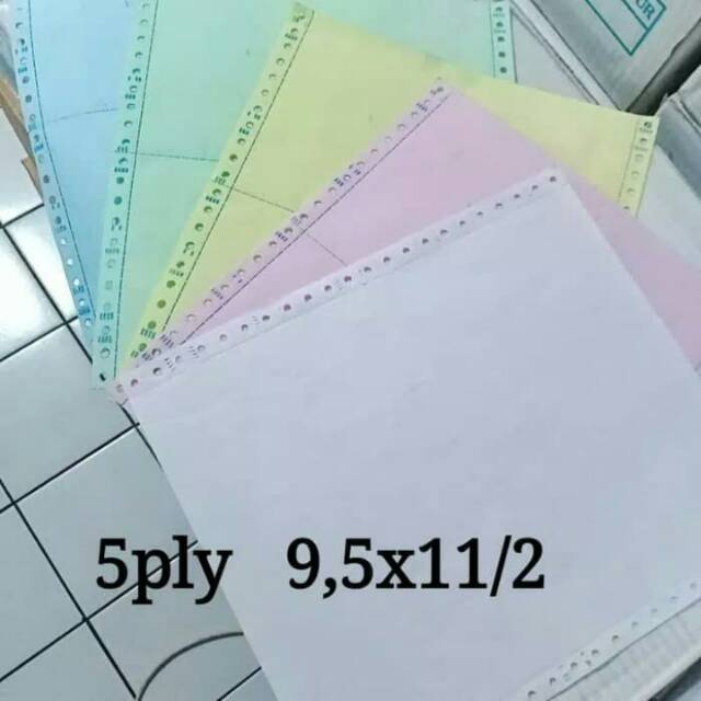 

Kertas komputer 5ply 9.5x11/2 continuous form isi 250set