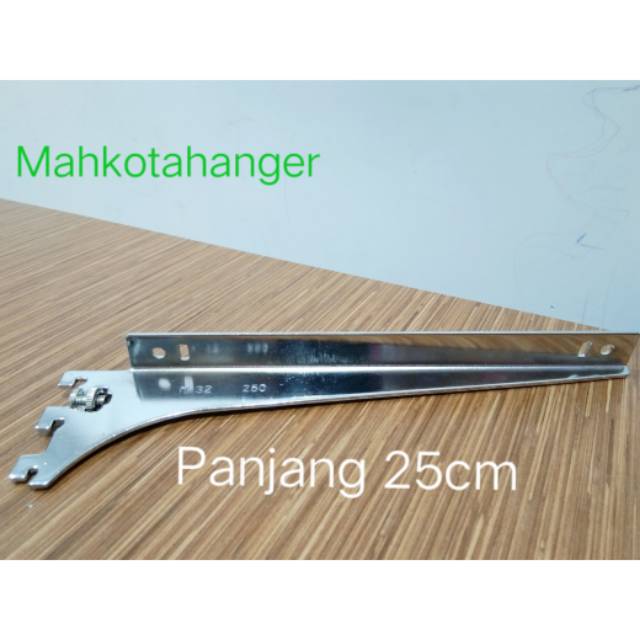 Daun Bracket Kayu / Triplek 25cm | Ambalan rak kayu display