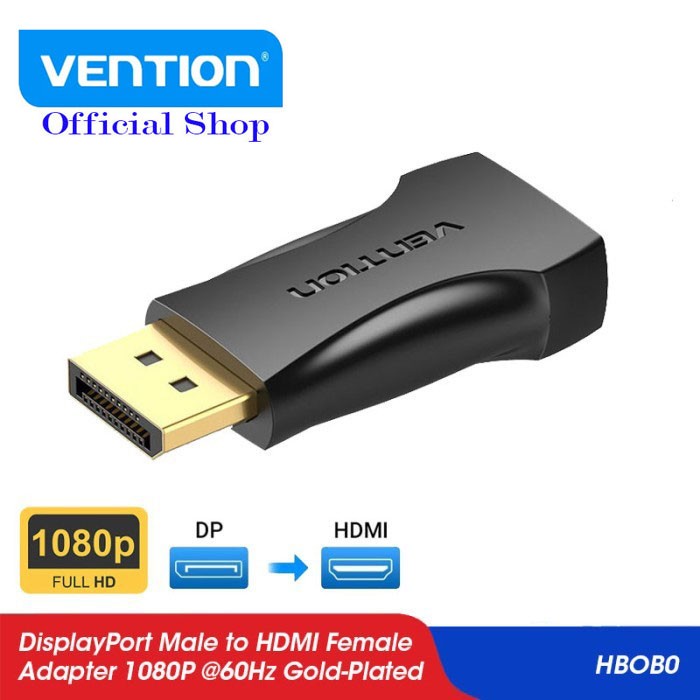 Vention Converter DisplayPort DP Male to HDMI Female HD FHD 4K