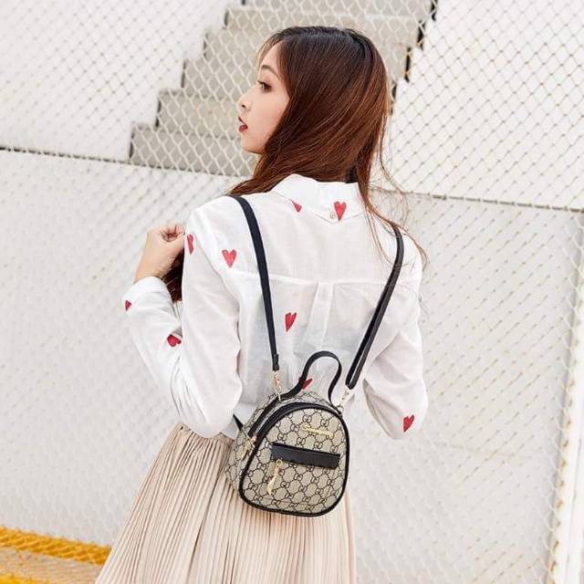 Tas ransel wanita 2 in1 import