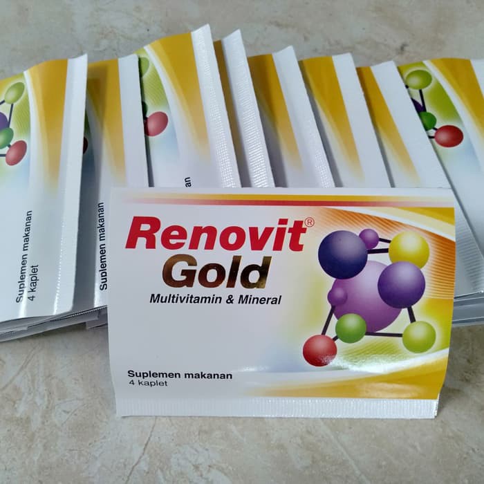 RENOVIT GOLD ISI 4'S VITAMIN USIA TUA DAYA TAHAN TUBUH