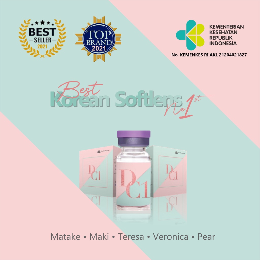 [GROSIR] ORIGINAL DC1 Softlens Matake Maki Teresa Pear Veronica Grey Brown Dreamcolor Soflens Weddin