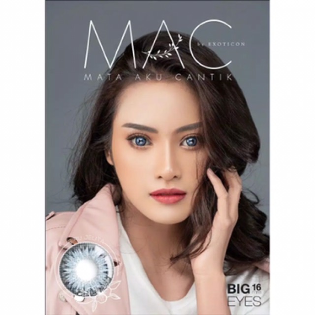 SOFTLENS MAC MATA AKU CANTIK BY X2 FREE LENSCASE / SOFLENS / SOFTLEN / EDP